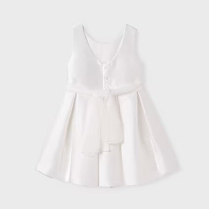 Abel Lula Yazlık Kız Abiye Elbise Ekru