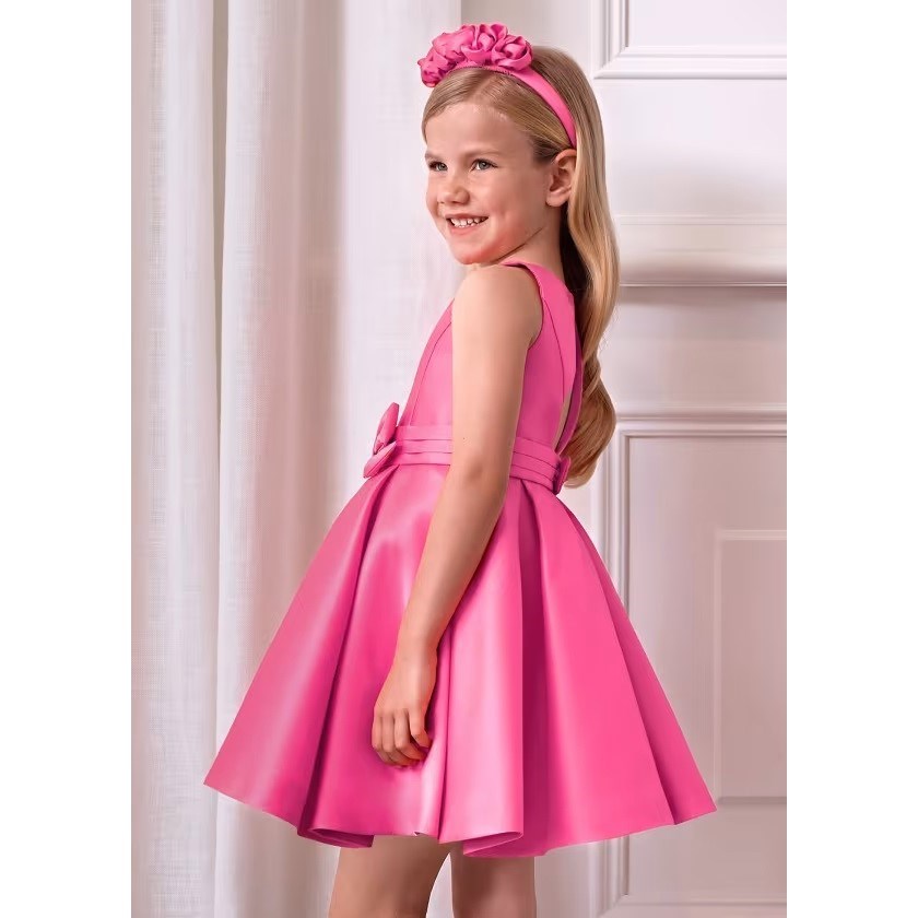 Abel Lula Yazlık Kız Abiye Elbise Fuşya