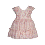 Abel Lula Yazlık Kız Bebek Abiye Tül Elbise Pembe