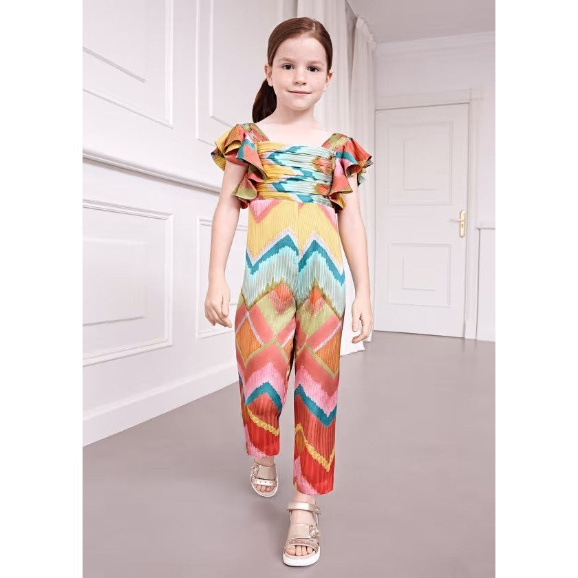 Abel Lula Yazlık Kız Şifon Tulum Fuşya