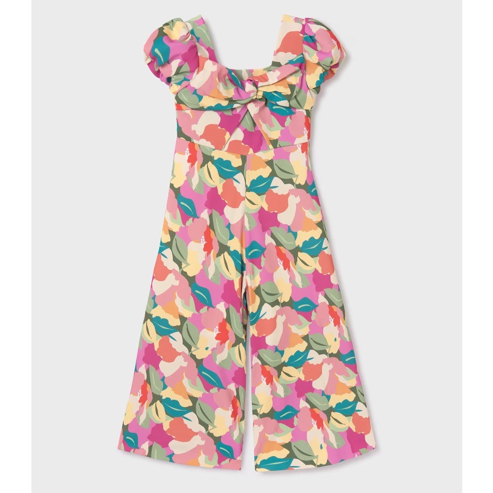 Abel Lula Yazlık Kız Şık Tulum Fuşya