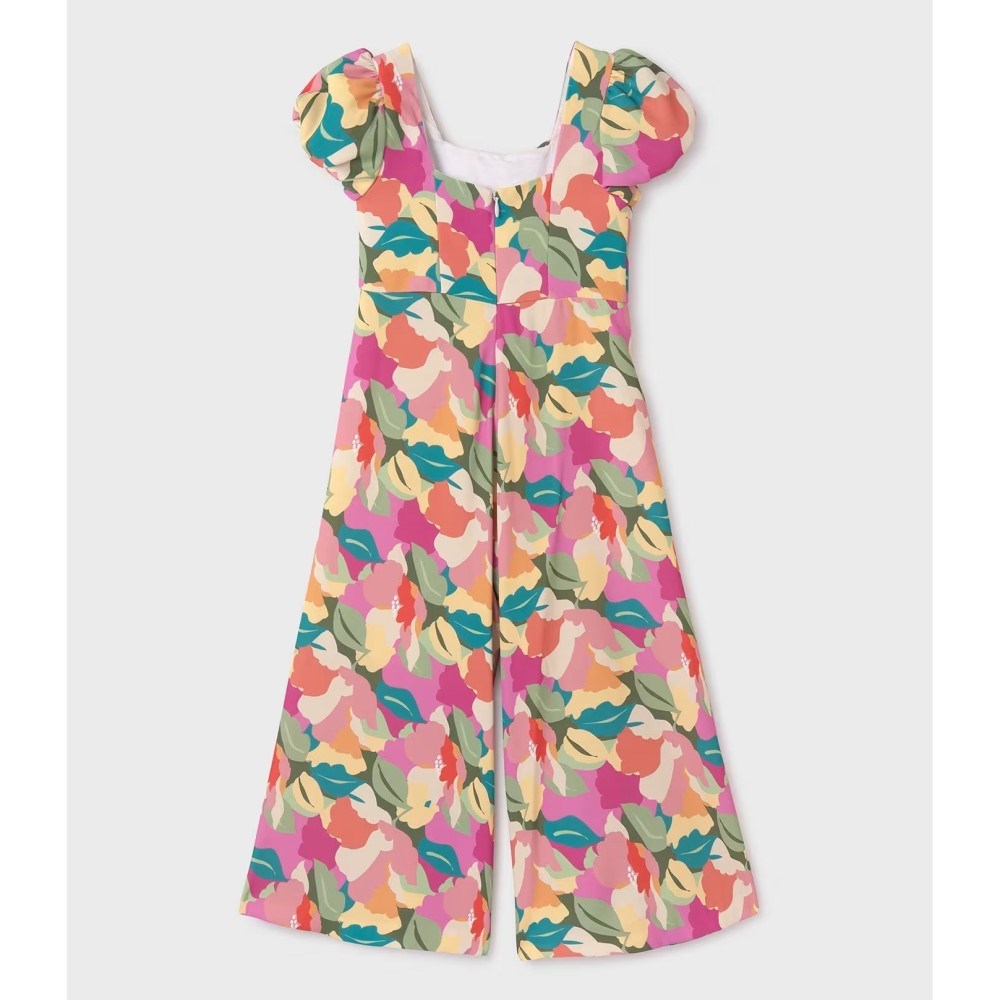 Abel Lula Yazlık Kız Şık Tulum Fuşya