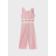 Abel Lula Yazlık Kız Tül Uzun Tulum Pembe