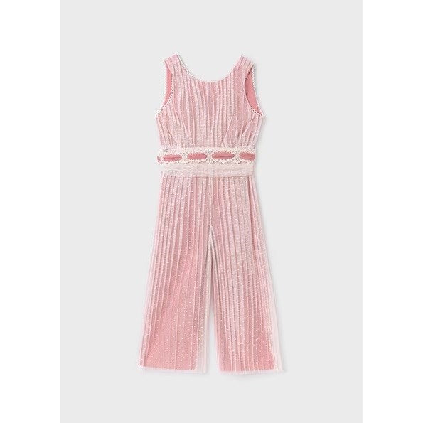 Abel Lula Yazlık Kız Tül Uzun Tulum Pembe