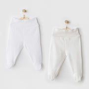 Andywawa Bebek 2'li Patikli Pantolon Ekru