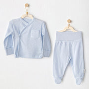 Andywawa  Bebek Basic Zıbın Takım 2'li  Set Mavi