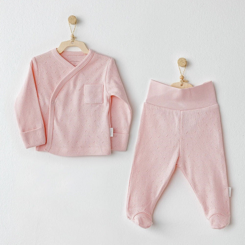 Andywawa  Bebek Basic Zıbın Takım 2'li  Set Pembe