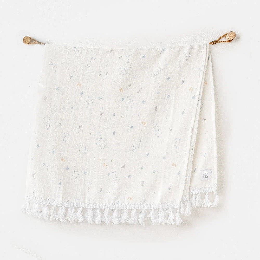 Andywawa Bebek Battaniye 85x90 cm Happy Place Beyaz