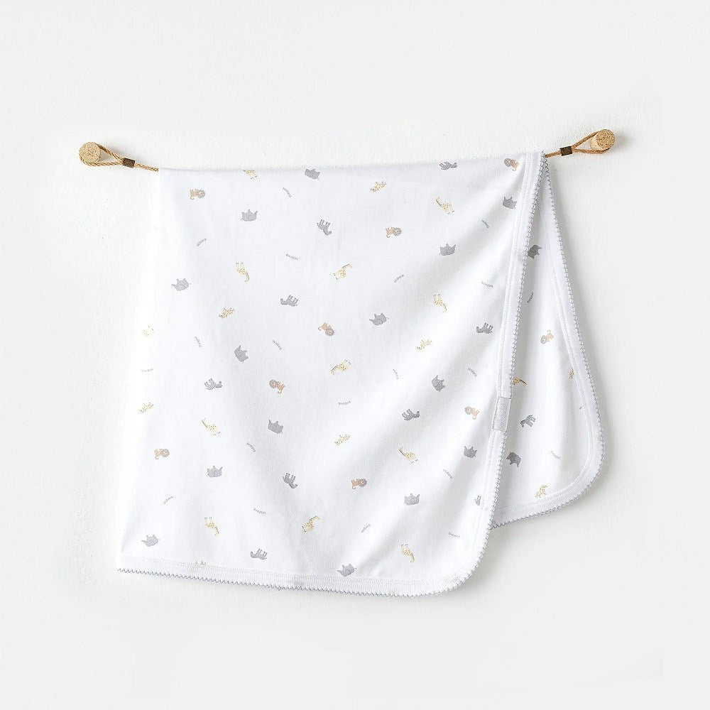 Andywawa Bebek Battaniye 85x90 cm Little King Beyaz