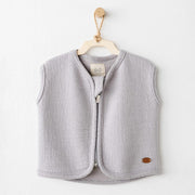 Andywawa  Bebek Kışlık Fermuarlı Yelek- Casual Gri
