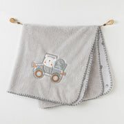 Andywawa Bebek Penye Astarlı Kürklü Battaniye Gri