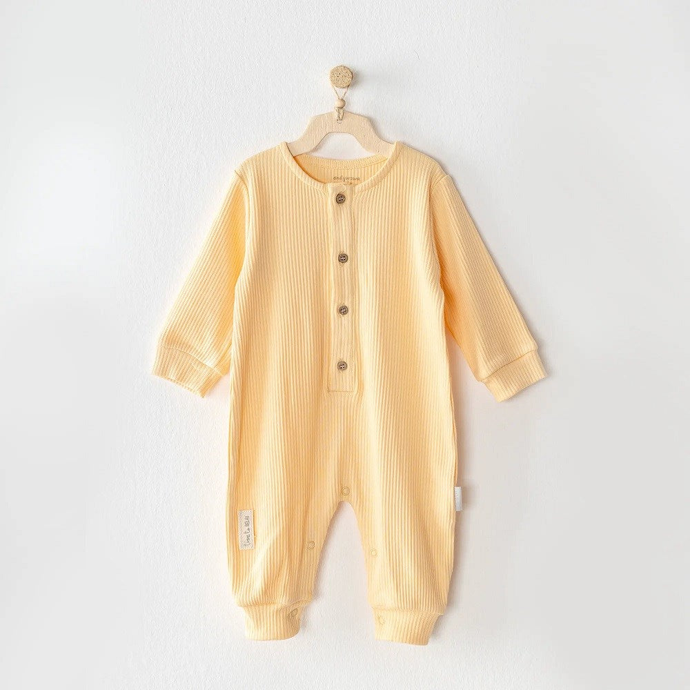 Andywawa Bebek Romper Basic Tulum Sarı