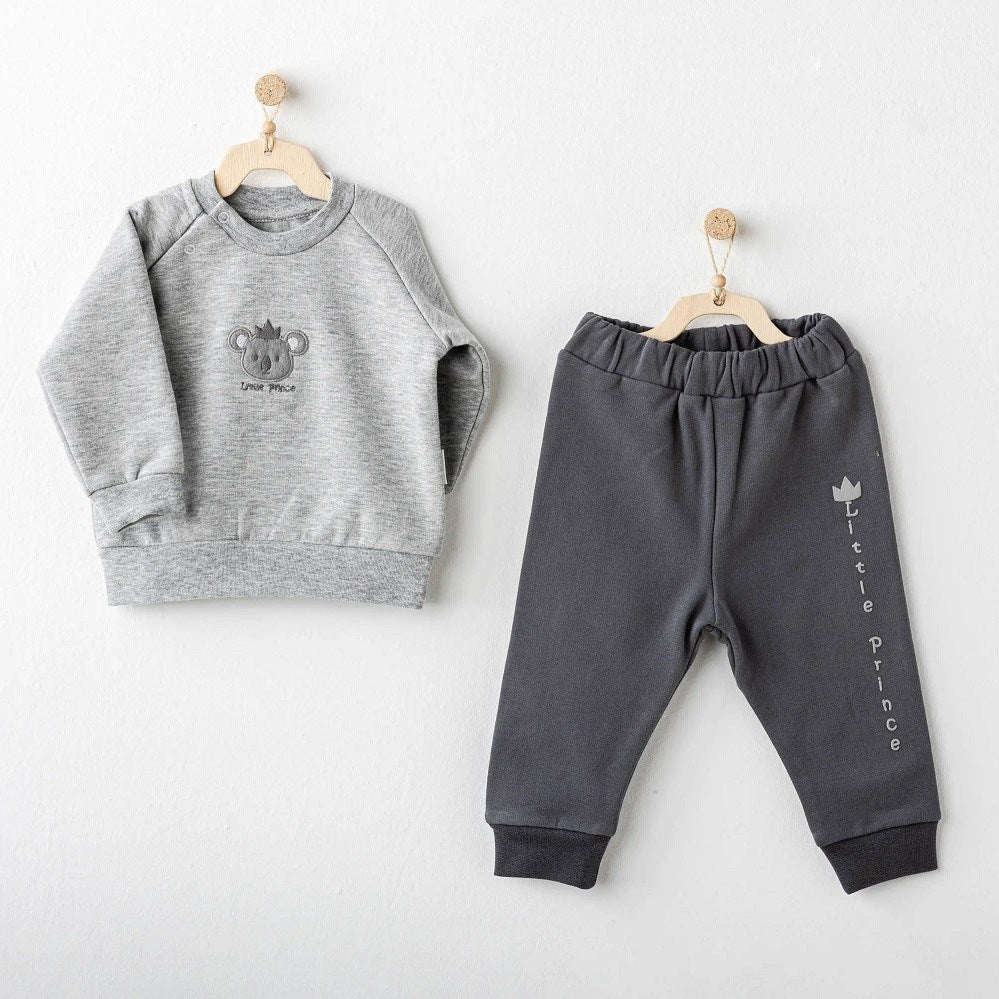 Andywawa Erkek  Bebek Eşofman 2'li Takım Gri