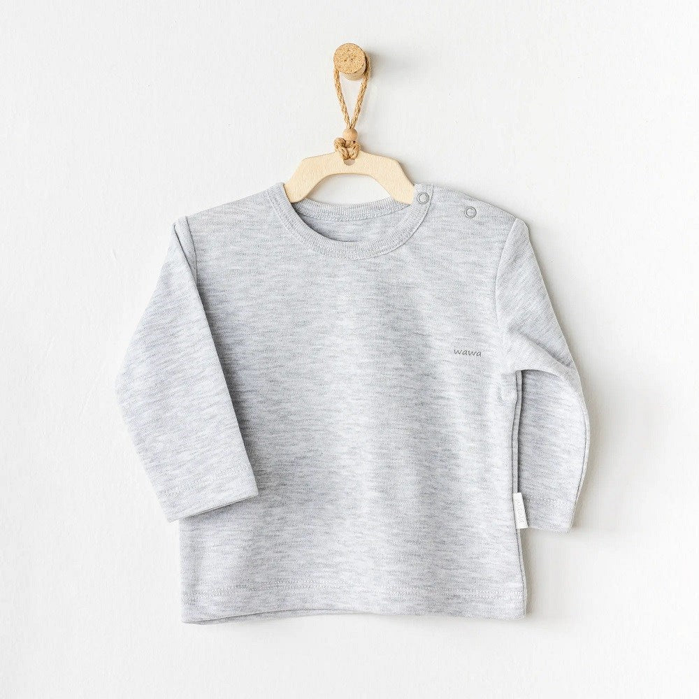 Andywawa Erkek Bebek Yazlık Tshirt - Casual Gri