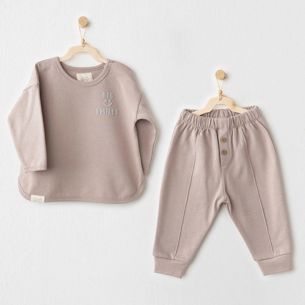 Andywawa Kışlık Bebek 2'li Takım Bej