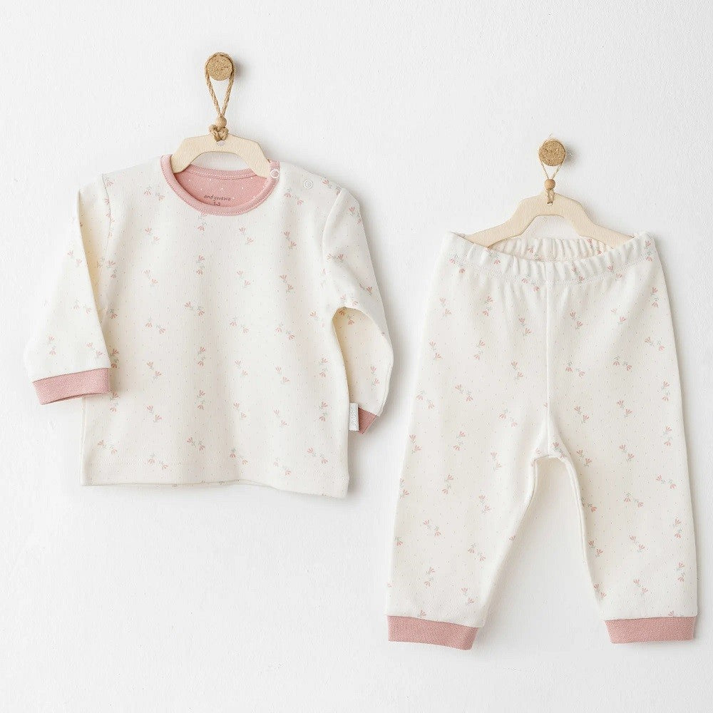 Andywawa Kışlık Kız Bebek 2li Takım- Mon Petit Pembe