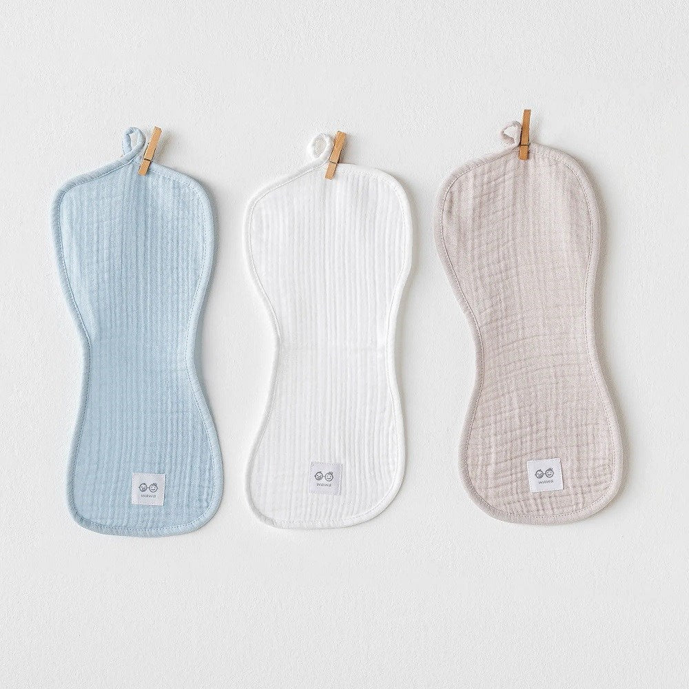 Andywawa Müslin Bebek Omuz Örtüsü 2'li Mavi
