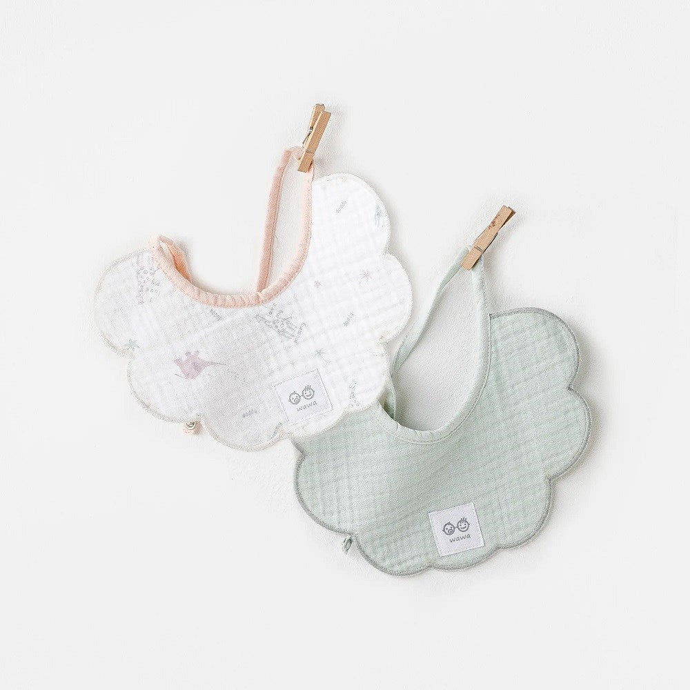 Andywawa Müslin Bebek Önlüğü 2'li Mavi