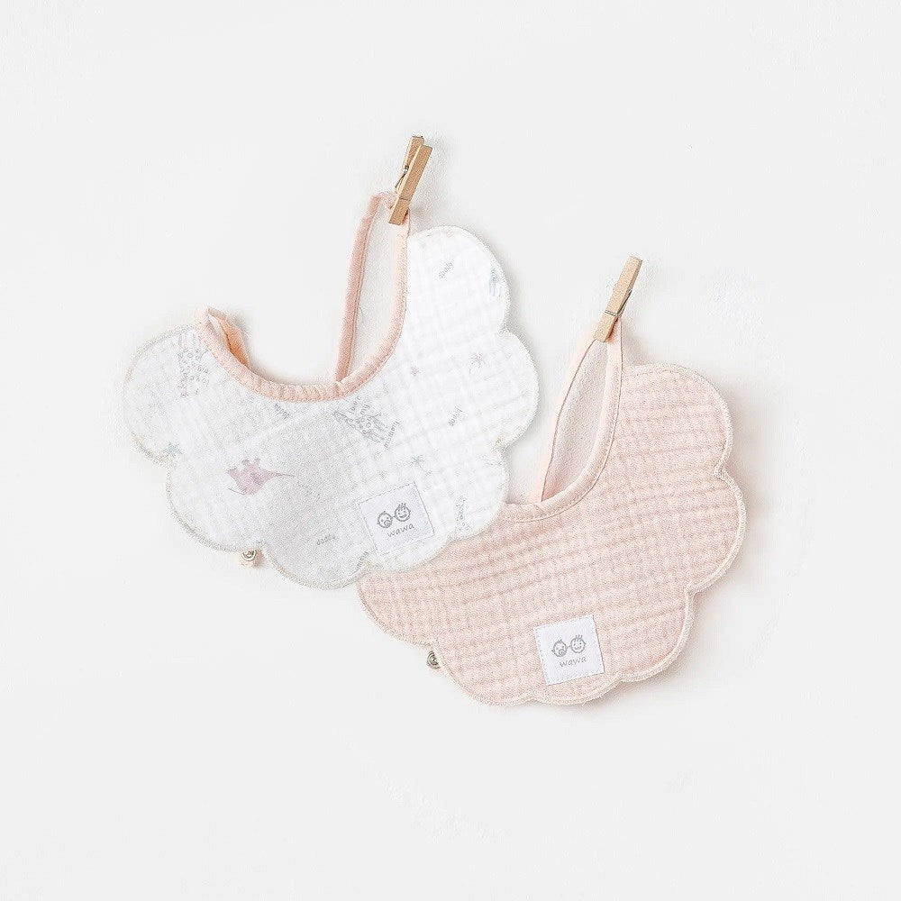 Andywawa Müslin Bebek Önlüğü 2'li Pembe
