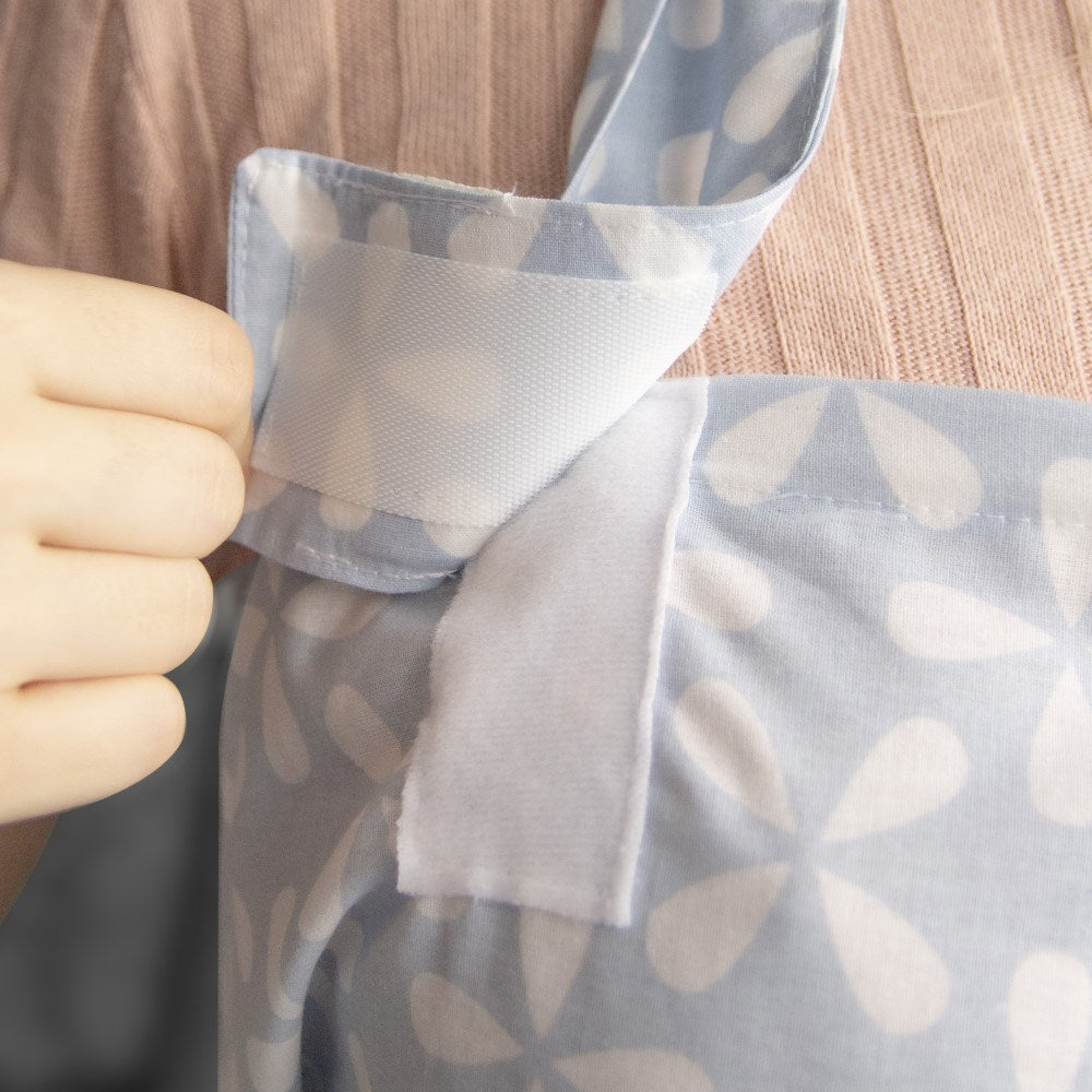 Babyjem Büyük Cepli Anne Emzirme Önlüğü Mavi