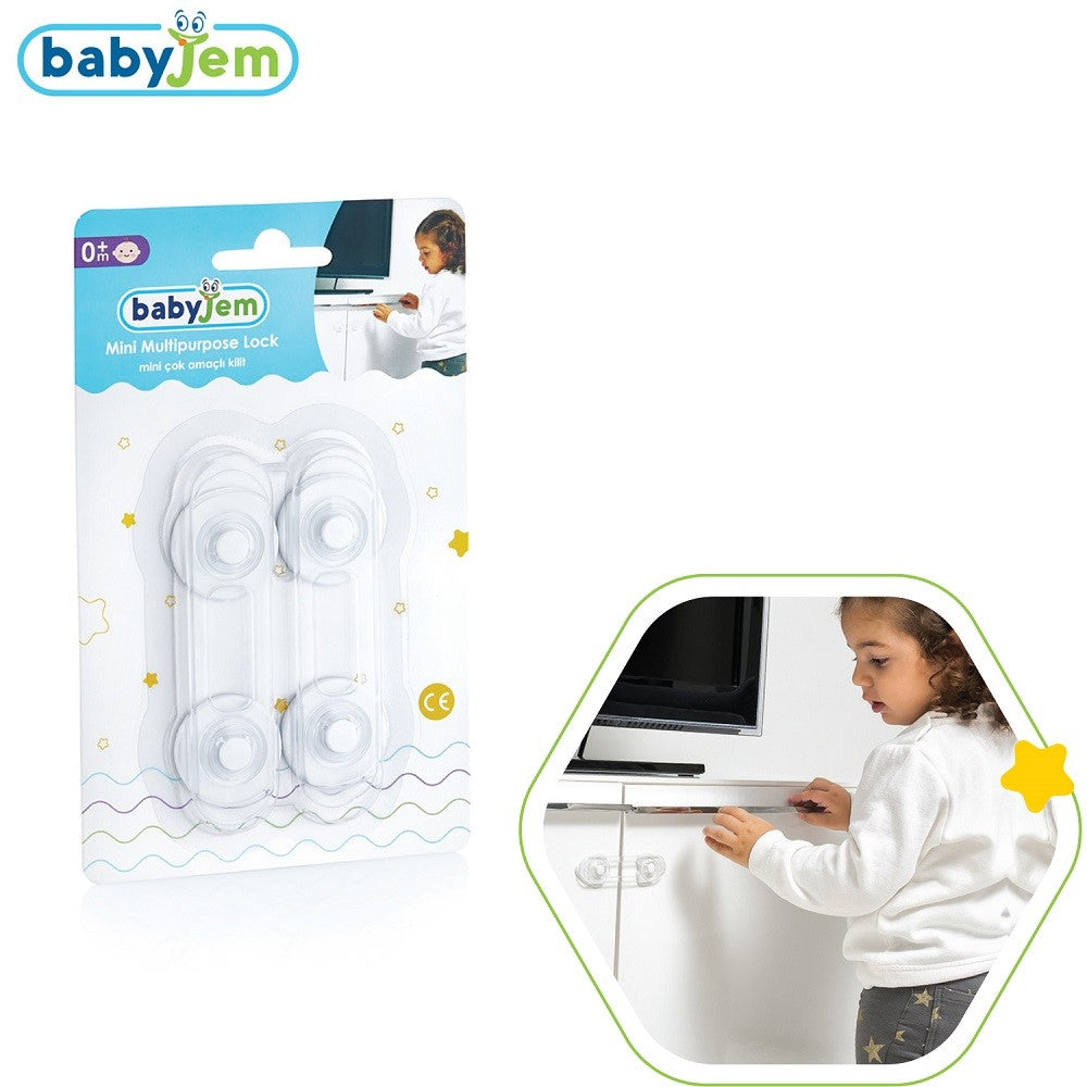 BabyJem Mini Çok Amaçlı Kilit 2 Adet STD
