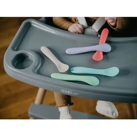 Bblüv Spoön Silikon 5'li Kaşık Seti- Mavi