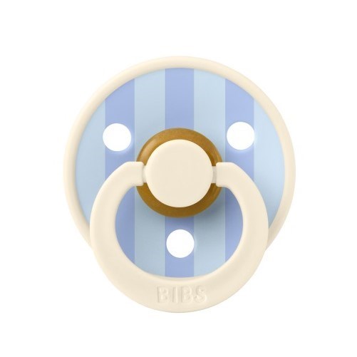 Bibs Studio Colour Block Kauçuk Emzik Dusty Blue 0-6 Ay Mavi