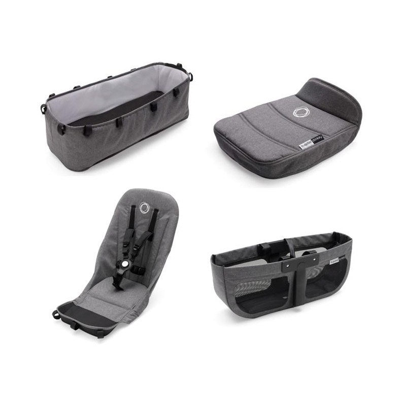 Bugaboo Donkey2 Araba Kumaş Seti - Grey Melange STD