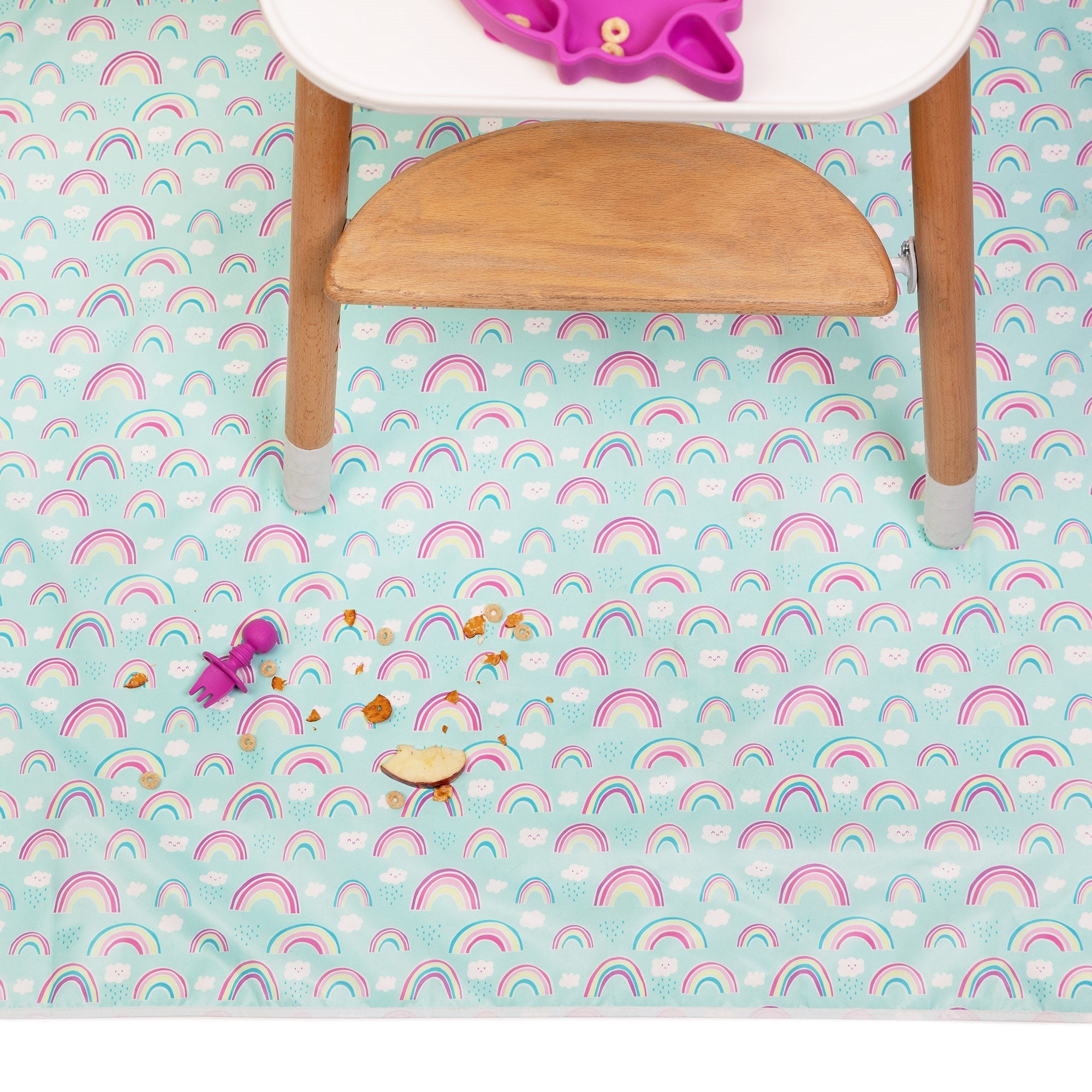 Bumkins Splat Mat / Çok Amaçlı Örtü - Rainbows