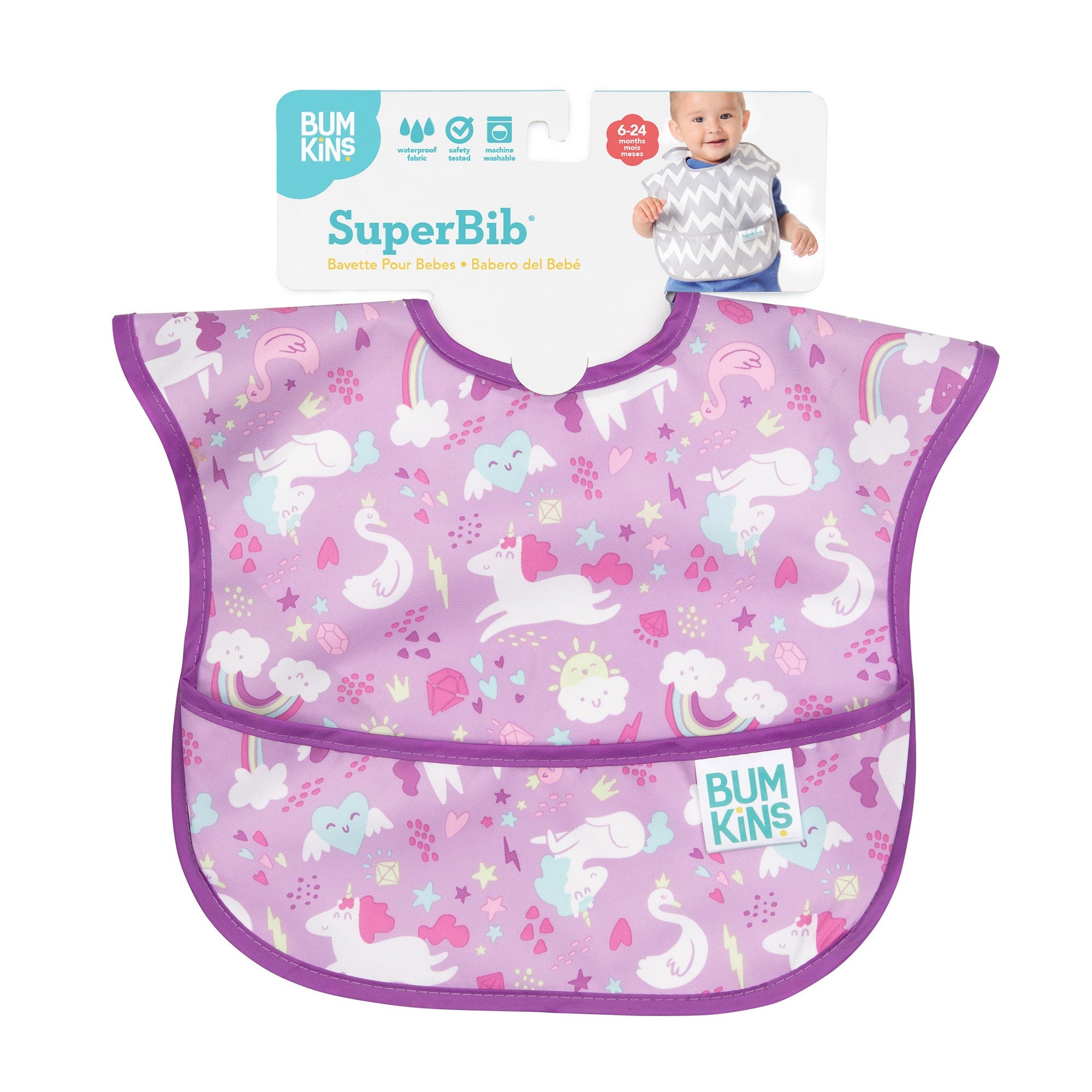 Bumkins SuperBib Önlük ( 6-24 Ay ) - Unicorns