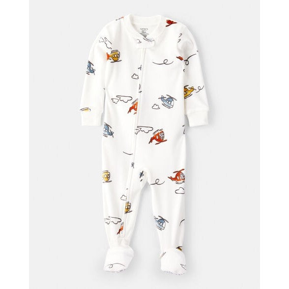 Carter's Kışlık Erkek Bebek Polar Tulum Ekru