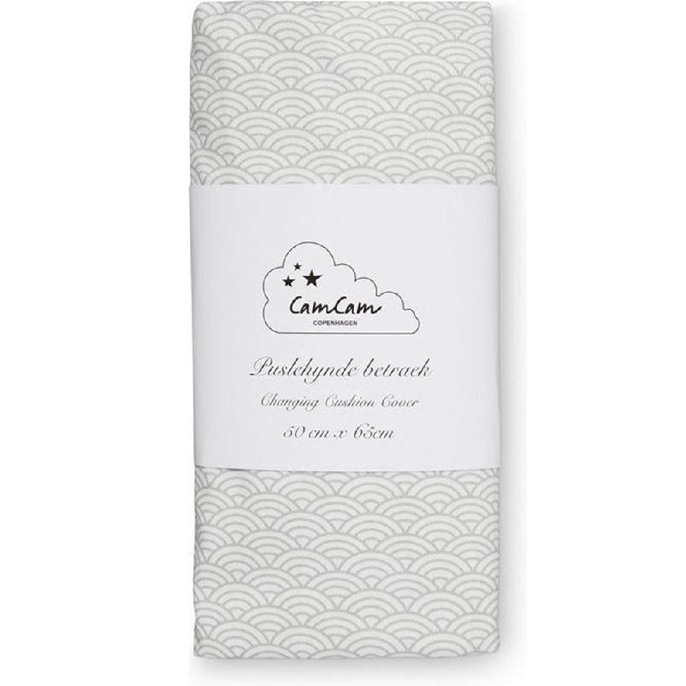 Cam Cam Grey Wave Alt Değiştirme Minder Kılıfı 50x65 cm