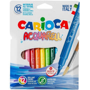 Carioca Acquarell Fırça Uçlu Keçeli Boya Kalemi 12'li STD