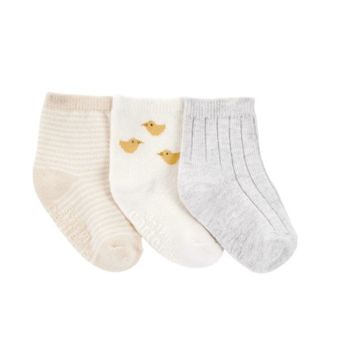 Carter's Bebek Çorap 3'lü Set Ekru