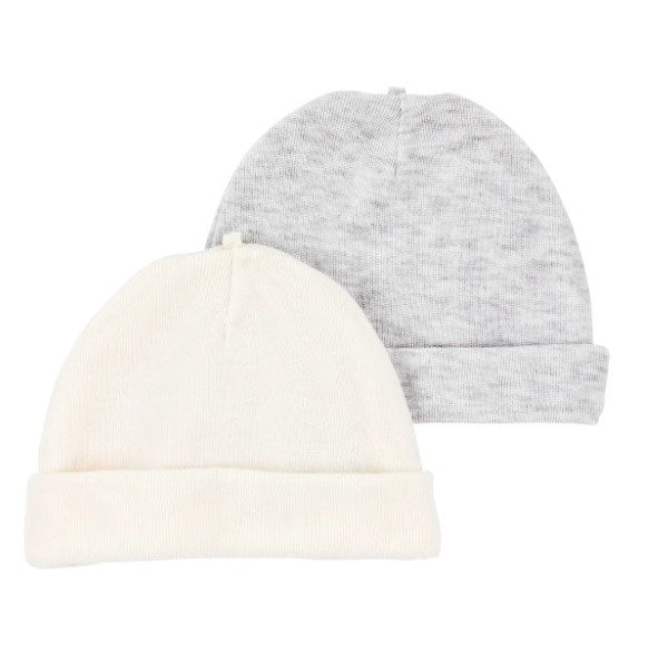Carter's Bebek Şapka 2'li Set Gri