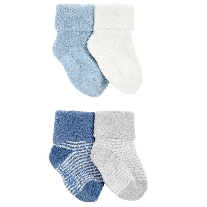 Carter's Erkek Bebek Çorap 4'lü Set Mavi