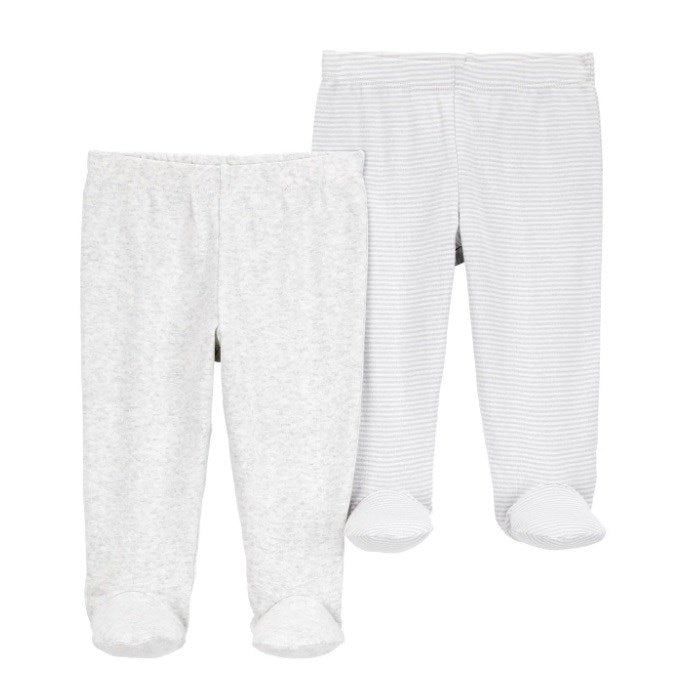 Carter's Erkek Bebek Patikli Pantolon 2'li Set Gri
