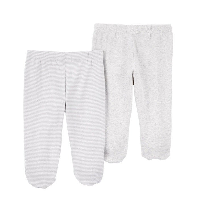 Carter's Erkek Bebek Patikli Pantolon 2'li Set Gri