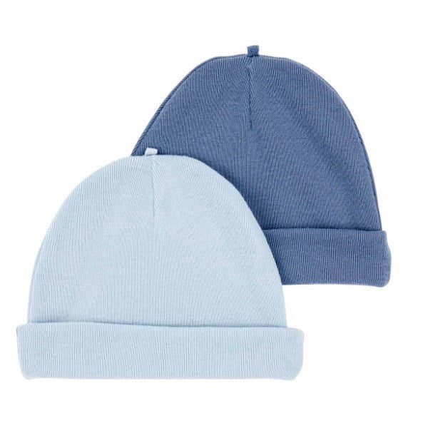Carter's Erkek Bebek Şapka 2'li Set Mavi