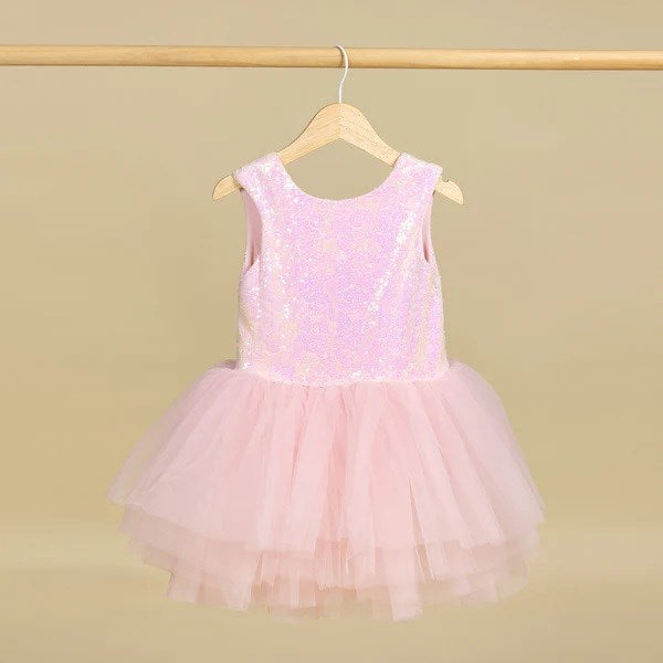 Chimommy Blossom Tütü Pembe Kız Çocuk Elbisesi Pembe