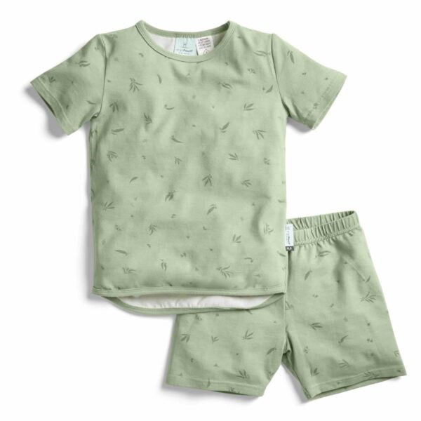 ErgoPouch Organik Pamuklu Kısa Pijama Takımı 0.2 Tog - Willow Yeşil
