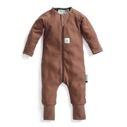 ErgoPouch Organik Pamuklu Patikli Pijama Tulum 1 TOG - Cocoa Kahverengi