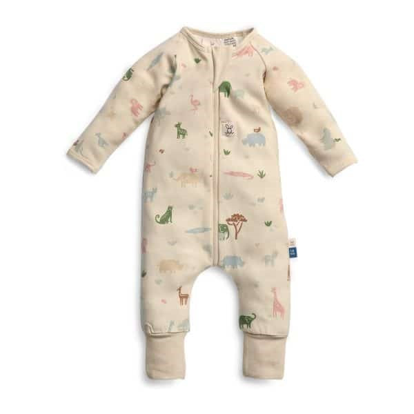 ErgoPouch Organik Pamuklu Patikli Pijama Tulum 1.0 TOG Savannah Krem