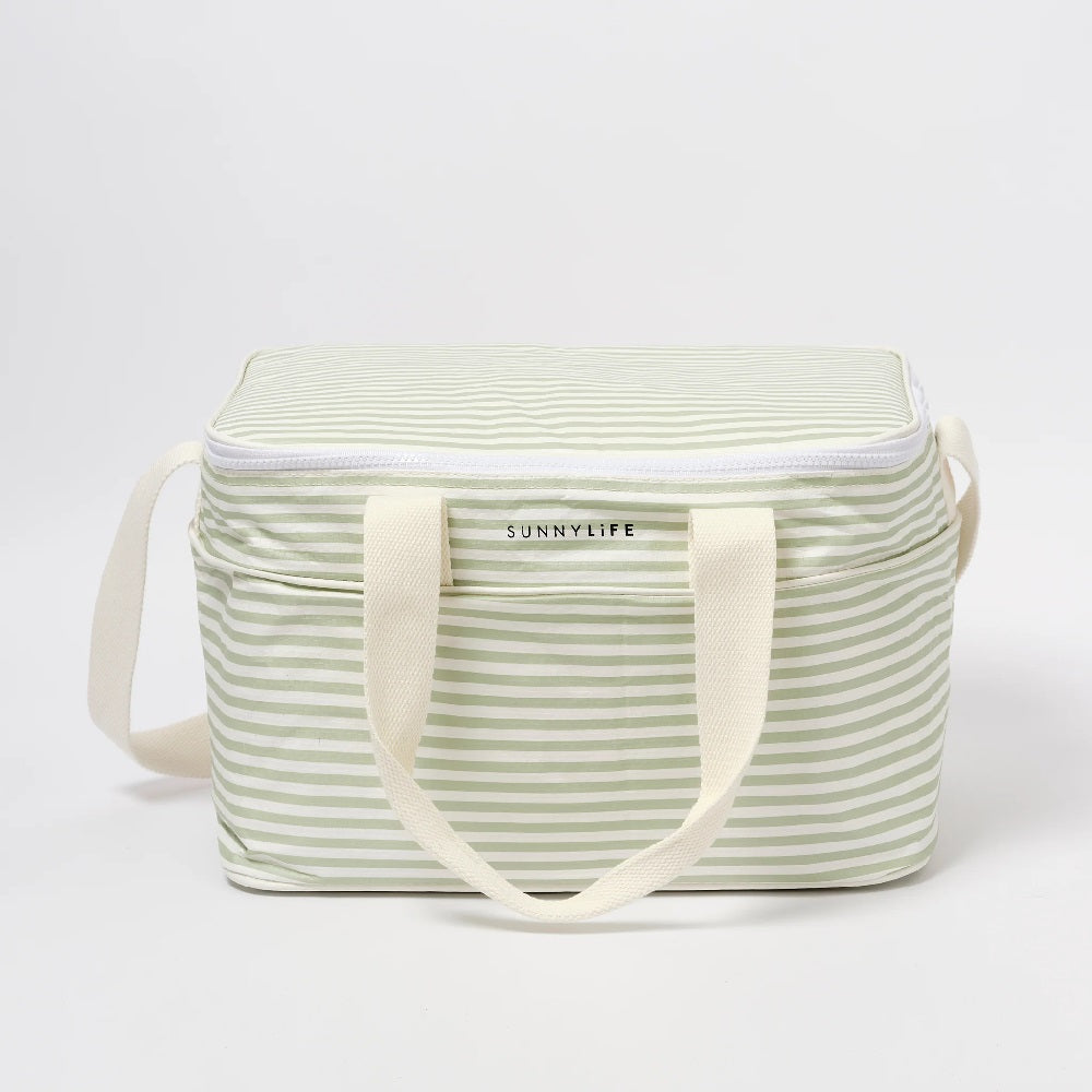 Sunnylife Hafif Soğutucu Çanta -Palma Sage Stripe