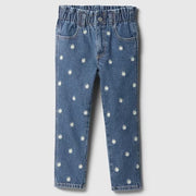 GAP Kız Bebek Denim Pantolon Mavi