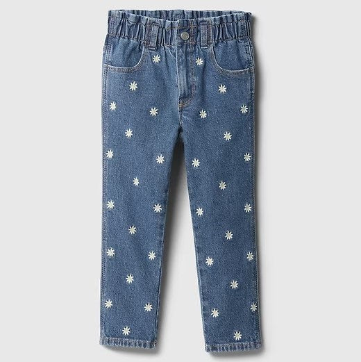 GAP Kız Bebek Denim Pantolon Mavi