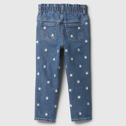 GAP Kız Bebek Denim Pantolon Mavi