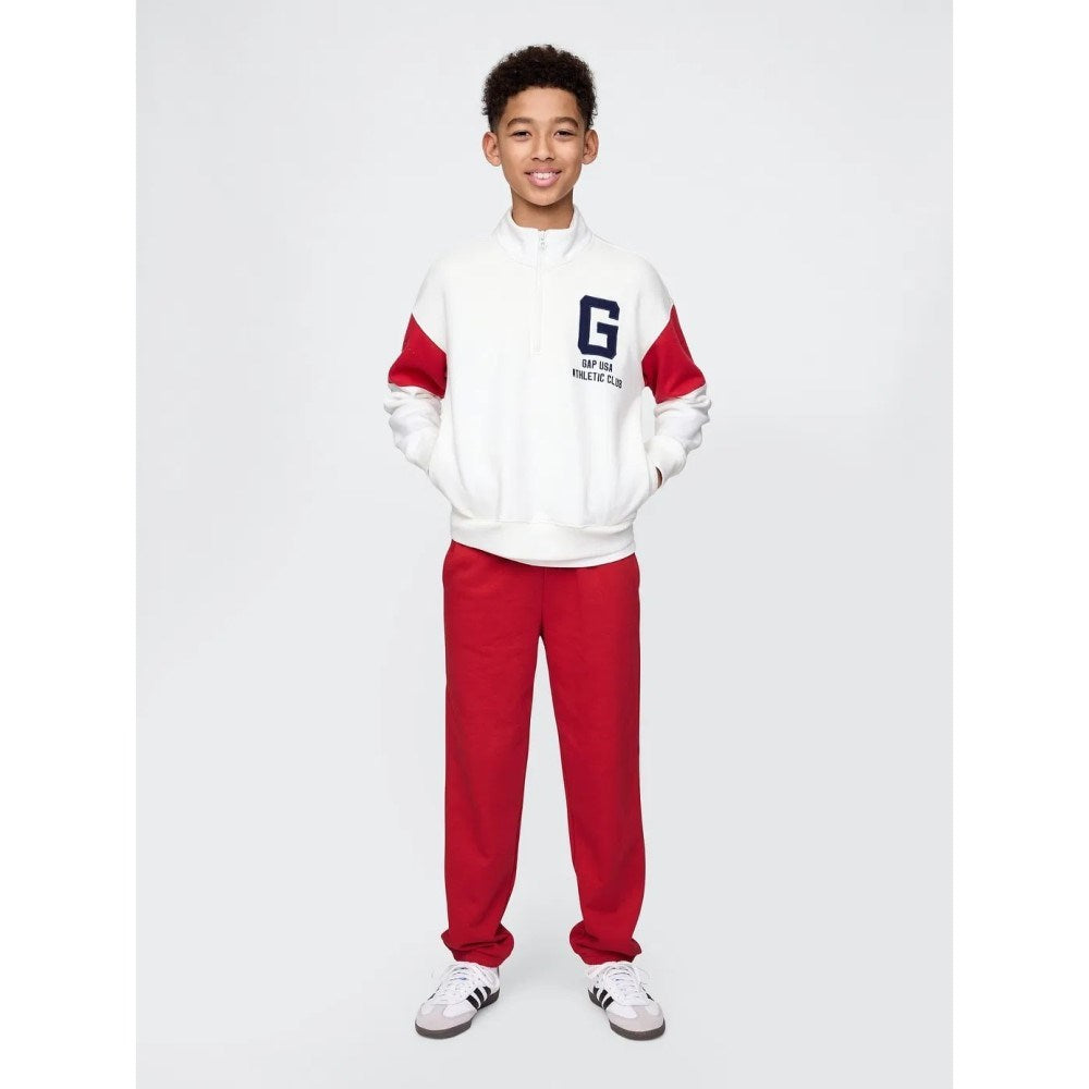 GAP Logo Erkek Çocuk Relaxed  Eşofman Altı Kırmızı