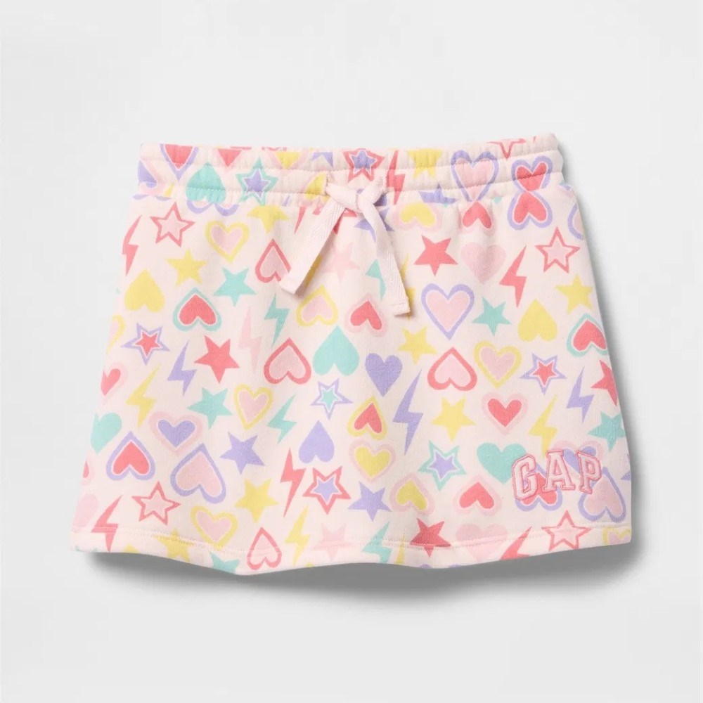 GAP Logolu Kız Bebek Pull-On Şort Etek Pembe