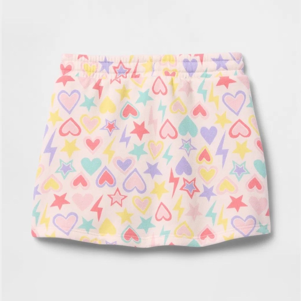 GAP Logolu Kız Bebek Pull-On Şort Etek Pembe